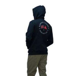 Florence Marine X NWT Aloha Nui Loa Black Print Hoodie